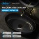 Раковина накладная ABBER Karbon AK2041 60 см чёрный