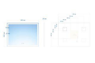 Зеркало с подсветкой ABBER See AG6104SP 80см Зеркало с подсветкой ABBER See AG6104SP 80см