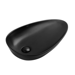 Раковина накладная ABBER Bequem AC2117MB 59 см чёрный матовый