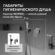 Гигиенический душ со смесителем ABBER Daheim  AF8225NG оружейная сталь