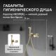 Гигиенический душ со смесителем ABBER Rund AF8725G золото матовое