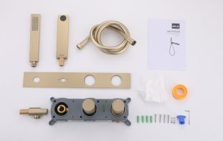 Смеситель для ванны ABBER Rund AF8730G золото матовое