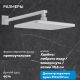 Душевой комплект ABBER Daheim AF8017FW белый матовый