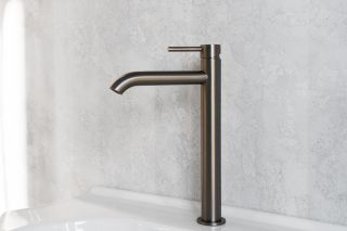 Смеситель для раковины ABBER Wasser Kreis 316 AF8111NG оружейная сталь