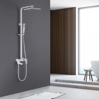 Душевая стойка ABBER Daheim AF8216WL белый матовый