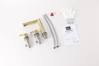 Смеситель для раковины ABBER Perfekte 316 AF8A08BG брашированное золото