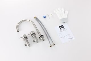 Смеситель для раковины ABBER Wasser Kreis 316 AF8108BST-M сталь брашированная