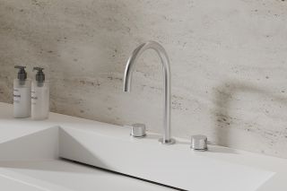 Смеситель для раковины ABBER Wasser Kreis 316 AF8108BST-M сталь брашированная