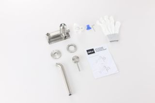 Смеситель для раковины ABBER Perfekte 316 AF8112BST-M сталь брашированная