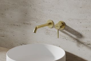 Смеситель для раковины ABBER Wasser Kreis 316 AF8112BG-M золото брашированное