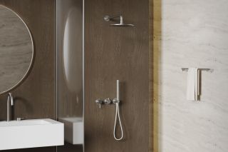 Душевой комплект ABBER Wasser Kreis 316 AF8118BST брашированная сталь