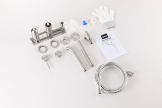 Смеситель для ванны ABBER Wasser Kreis 316 AF8130BST брашированная сталь