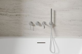 Смеситель для ванны ABBER Wasser Kreis 316 AF8130BST брашированная сталь