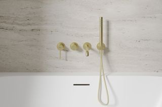 Смеситель для ванны ABBER Wasser Kreis 316 AF8130BG брашированное золото