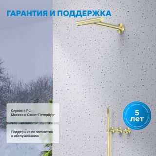 Душевой комплект ABBER Perfekte 316 AF8A18BG брашированное золото