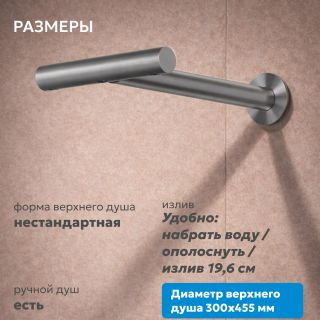 Душевой комплект ABBER Perfekte 316 AF8A50BGG с термостатом брашированное золото