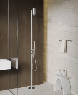Душ напольный ABBER Wasser Kreis 316 AF8180BST брашированная сталь