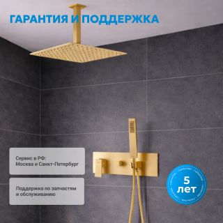 Душевой комплект ABBER Daheim AF8221G золото матовое