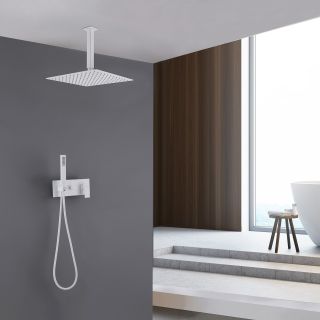 Душевой комплект ABBER Daheim AF8221W белый матовый