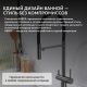Смеситель для кухни ABBER Wasser Kreis AF81141NG с подключением фильтра и выдвижной лейкой оружейная сталь