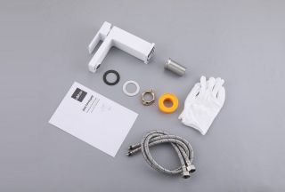Смеситель для раковины ABBER Daheim AF8210W белый матовый