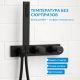 Душевой комплект ABBER Rund AF8718B чёрный матовый
