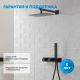 Душевой комплект ABBER Rund AF8718B чёрный матовый