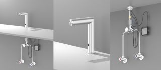 Смеситель для раковины ABBER Perfekte 316 AF8A101BGGS оружейная сталь брашированная