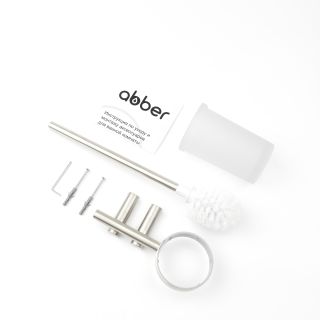 Щётка для унитаза ABBER Osten 316 AA1832BST брашированная сталь