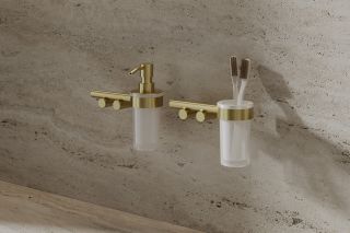 Стакан ABBER Osten 316 AA1860BG брашированное золото