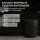 Унитаз приставной ABBER Bequem AC1111TMB безободковый смыв торнадо чёрный матовый