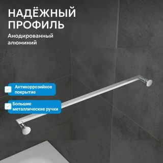 Душевой уголок ABBER Schwarzer Diamant AG0A090 90x90 см профиль хром стекло прозрачное