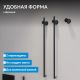 Полотенцесушитель электрический ABBER Charme AH4002MB 34x80 см чёрный матовый