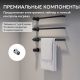 Полотенцесушитель электрический ABBER Charme AH4003MB 52x49 см чёрный матовый