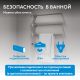 Полотенцесушитель электрический ABBER Charme AH4003BST 52x49 см сталь брашированная