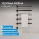 Полотенцесушитель электрический ABBER Charme AH4005MB 79x52 см чёрный матовый