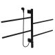 Полотенцесушитель электрический ABBER Universal AH4504MB чёрный матовый
