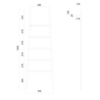 Полотенцесушитель электрический ABBER Treppe AH4705MB чёрный матовый