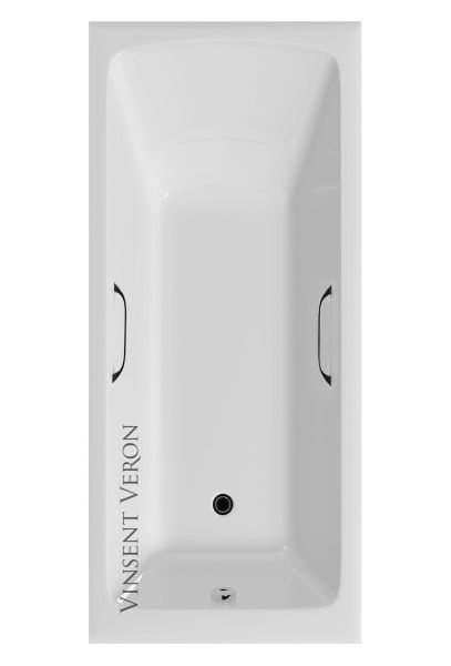 Ванна чугунная Vinsent Veron Kingston VKN1808050H 180x80см с отверстиями для ручек