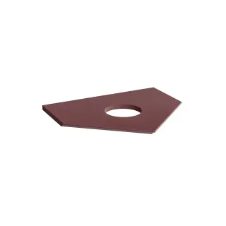 Столешница для тумбы-модуля Kerama Marazzi Караван KMCATp50MMp1 50 см с вырезом для накладных раковин марокканский гранатовый