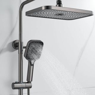 Душевая стойка Shevanik S9636T оружейная сталь Душевая стойка Shevanik S9636T оружейная сталь