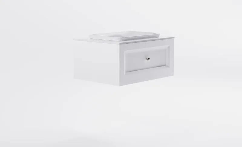 Тумба с раковиной Astra-Form Классик 4631177714092 80 см белый матовый