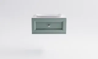Тумба с раковиной Astra-Form Классик 4631177714047 80 см зелёный матовый