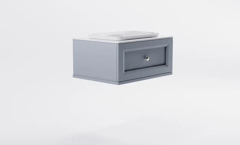 Тумба с раковиной Astra-Form Классик 4631177713996 70 см голубой матовый