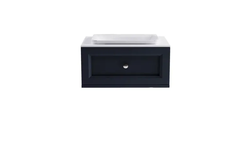 Тумба с раковиной Astra-Form Классик 4631177714085 80 см серый матовый