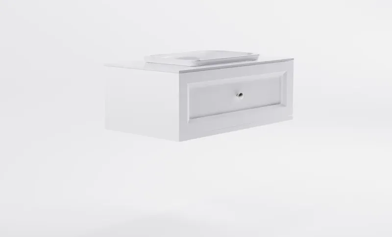 Тумба с раковиной Astra-Form Классик 4631177714153 90 см белый матовый