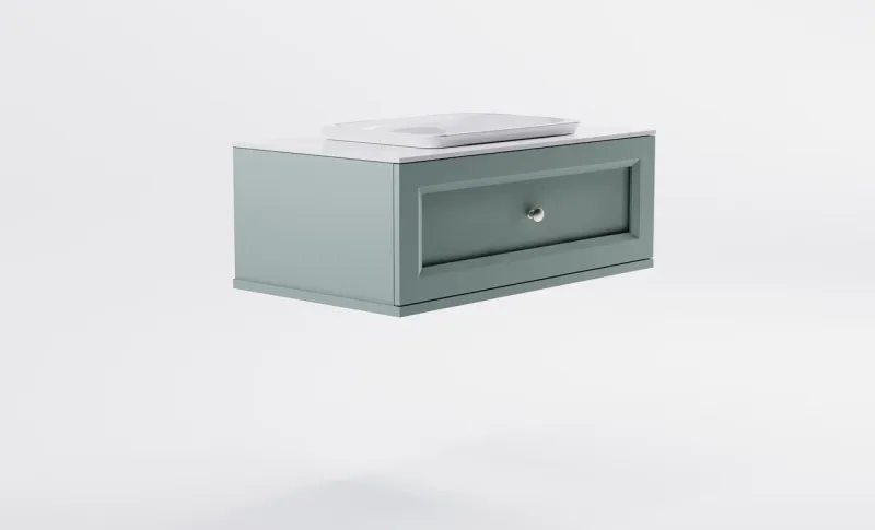 Тумба с раковиной Astra-Form Классик 4631177714160 100 см зелёный матовый