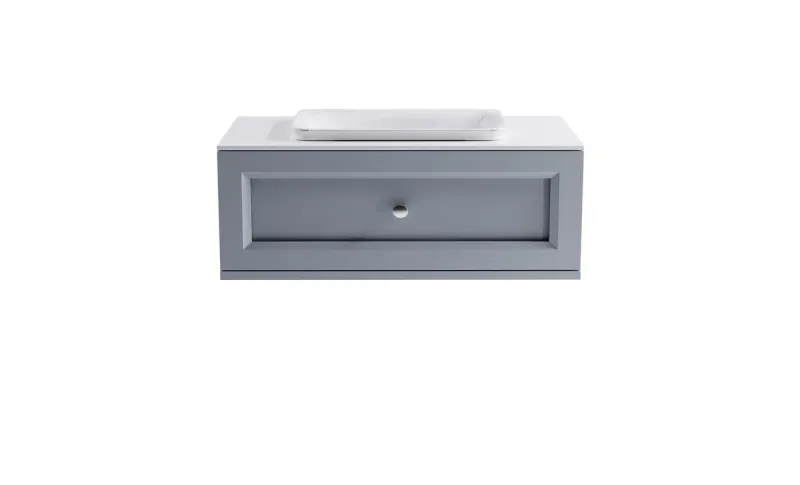 Тумба с раковиной Astra-Form Классик 4631177714115 90 см голубой матовый