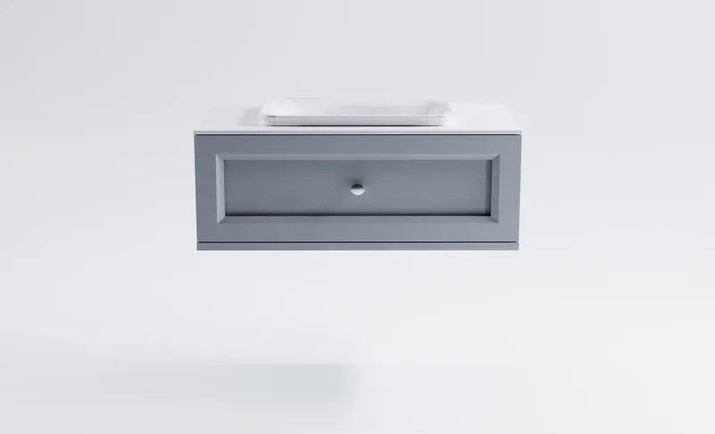 Тумба с раковиной Astra-Form Классик 4631177714115 90 см голубой матовый