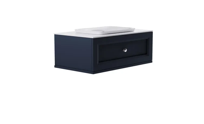 Тумба с раковиной Astra-Form Классик 4631177714146 90 см серый матовый